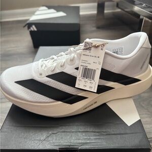 Adidas Adizero Evo SL Men's White and Black Running Shoes